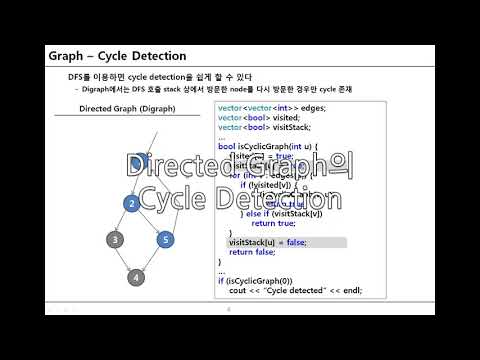 [Graph] Basic 2 -  DFS를 이용한 cycle detection