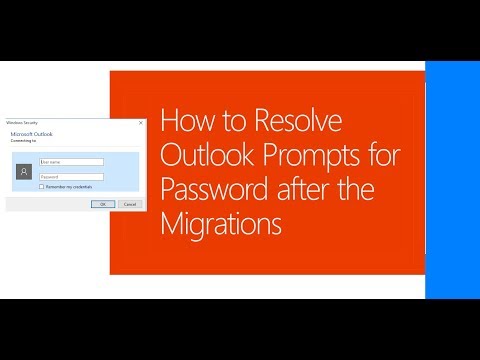 Outlook prompts for password