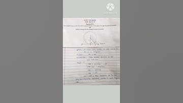 Prove that radius and tangent are perpendicular to each other at point of contact #math #cbse
