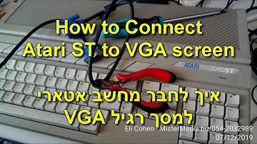 Connect Atari STE To VGA Screen - Notator music software Re Assembled