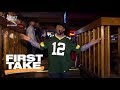 Stephen A. Smith dramatically comes into Dallas wearing Aaron Rodgers jersey | First Take | ESPN