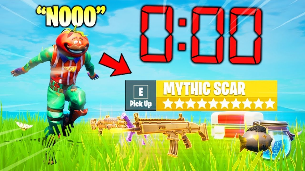 Fortnite Except I Have 0 SECONDS to Loot
