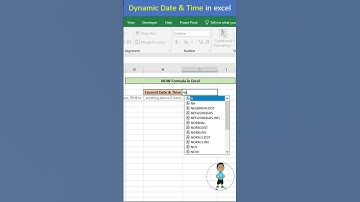 Dynamic Current Date Time in Excel #excel #exceltips #exceltutorial #msexcel #microsoftexcel #short