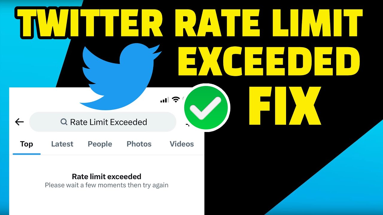 How to fix rate limit exceeded on twitter TechStory