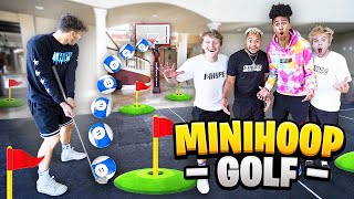 Insane Indoor Mini-F Trickshot Basketball In Mansion