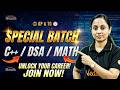 C++, DSA & Math Batch Start! 🎯 Crack Your Dream Job | Rama Mam | Vedantu Telugu