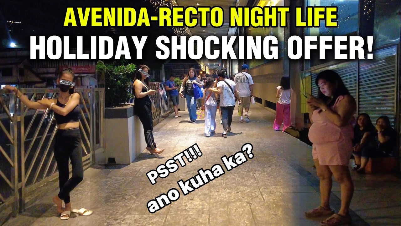  MANILA by NIGHT REAL LIFE SCENES|AVENIDA- RECTO AVE.[4k]walking tour philippines