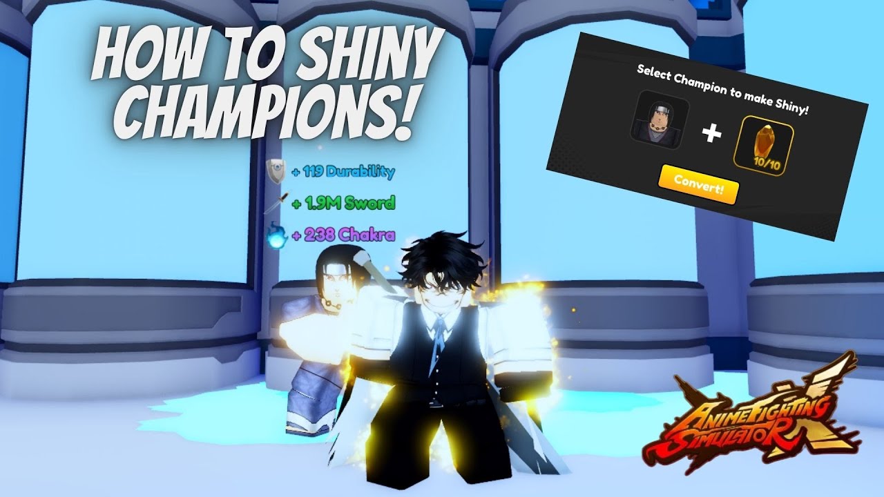 How to level up Champions in Anime Fighting Simulator X