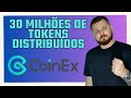 COINEX - 30 MILHÕES DE TOKENS DITRIBUIDOS DO PROJETO NACHO - TODOS PODEM PARTICIPAR