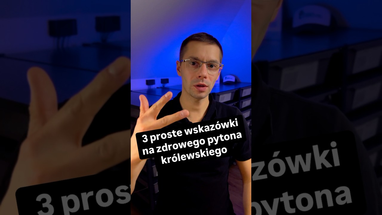 3 proste wskazówki na zdrowego pytona królewskiego‼️ #pythonregius #pyton #snakes