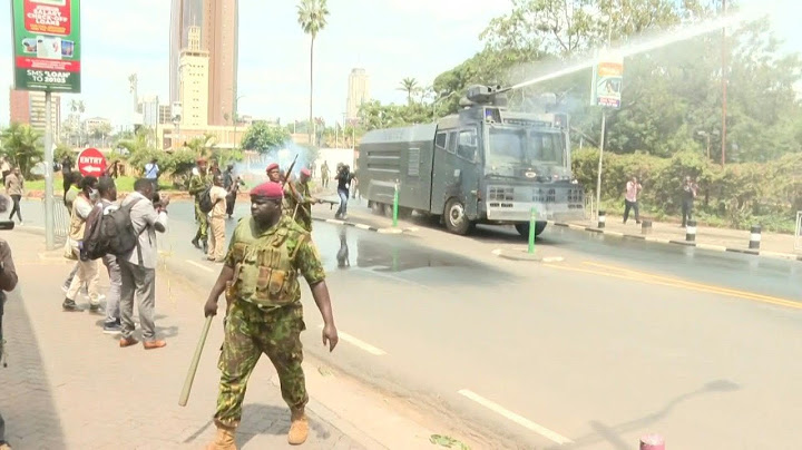 Water cannon, arrests in Nairobi as Kenyans protest tax hikes | AFP
