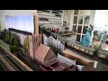 1 round on layout: Hornby Triang Princess Elizabeth with Hornby Dublo tinplate passengers coaches