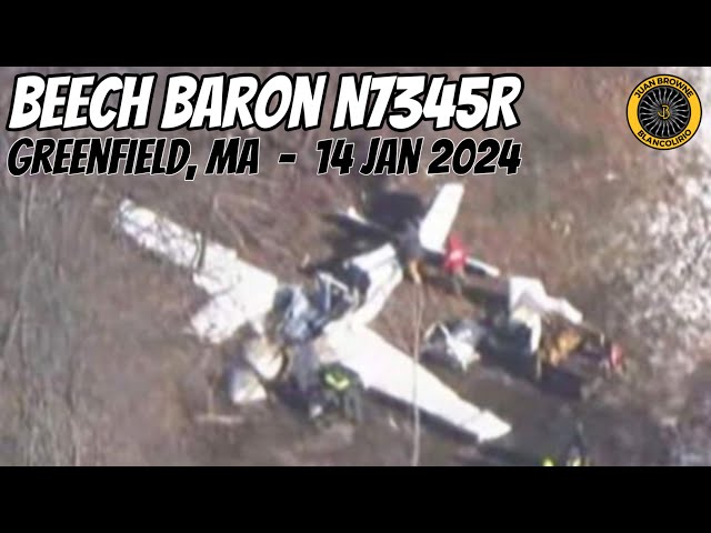 N7345R Beech Baron Training Crash class=