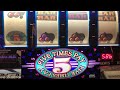 CLASSIC OLD SCHOOL CASINO SLOTS: FIVE TIMES PAY SLOT PLAY! 5 REEL 5 TIMES PAY! BIG WINS! FUN SESSION