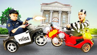 pretend play police the car is stolen