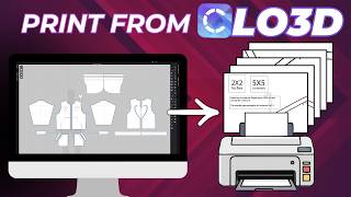 How I Print and Cut My CLO3D Patterns for Real Garments (The Step Nobody Shows)