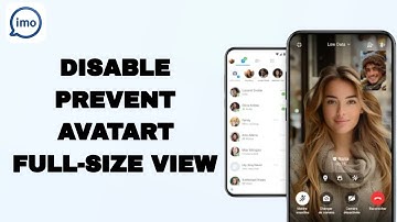 Hoe je de volledige weergave van avatars in de Imo-app kunt voorkomen | Stap voor stap