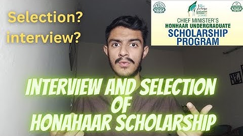 Honhaar Scholarship Interview I Honhaar Scholarship Documents | Honhaar Scholarship Merit list