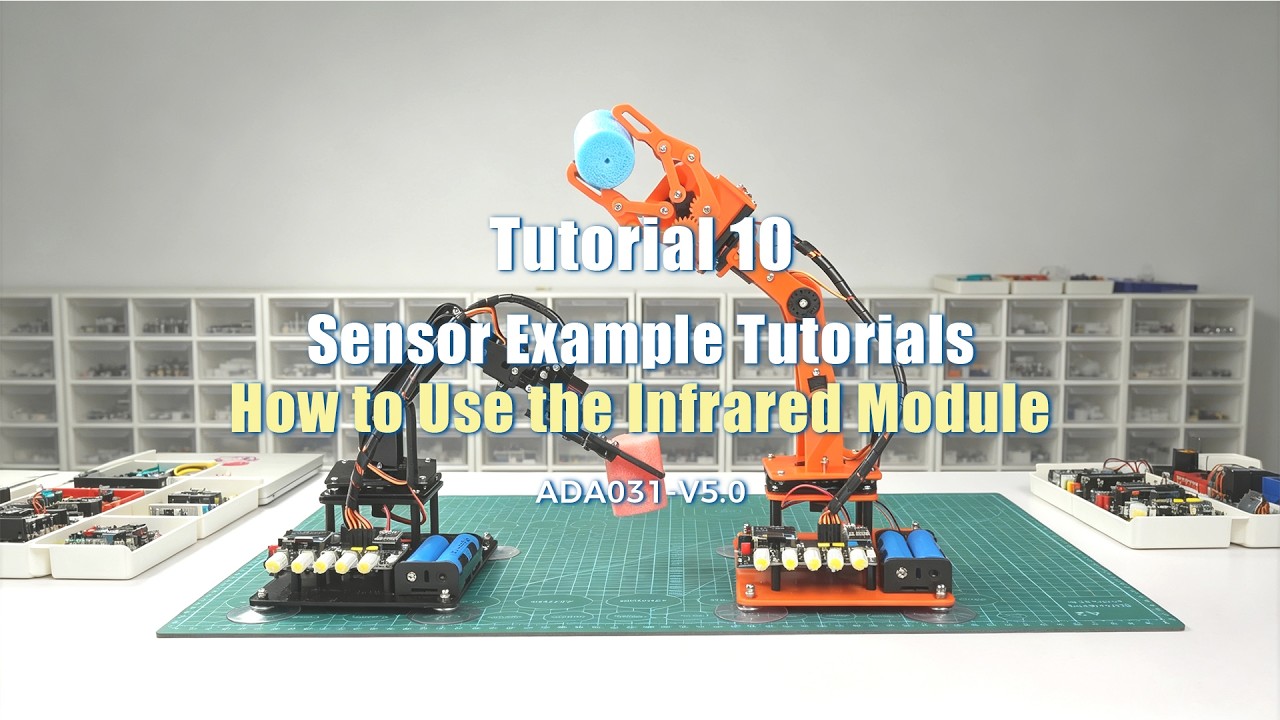 Tutorial 10 - Infrared Remote Control - ADA031-V5.0 - YouTube