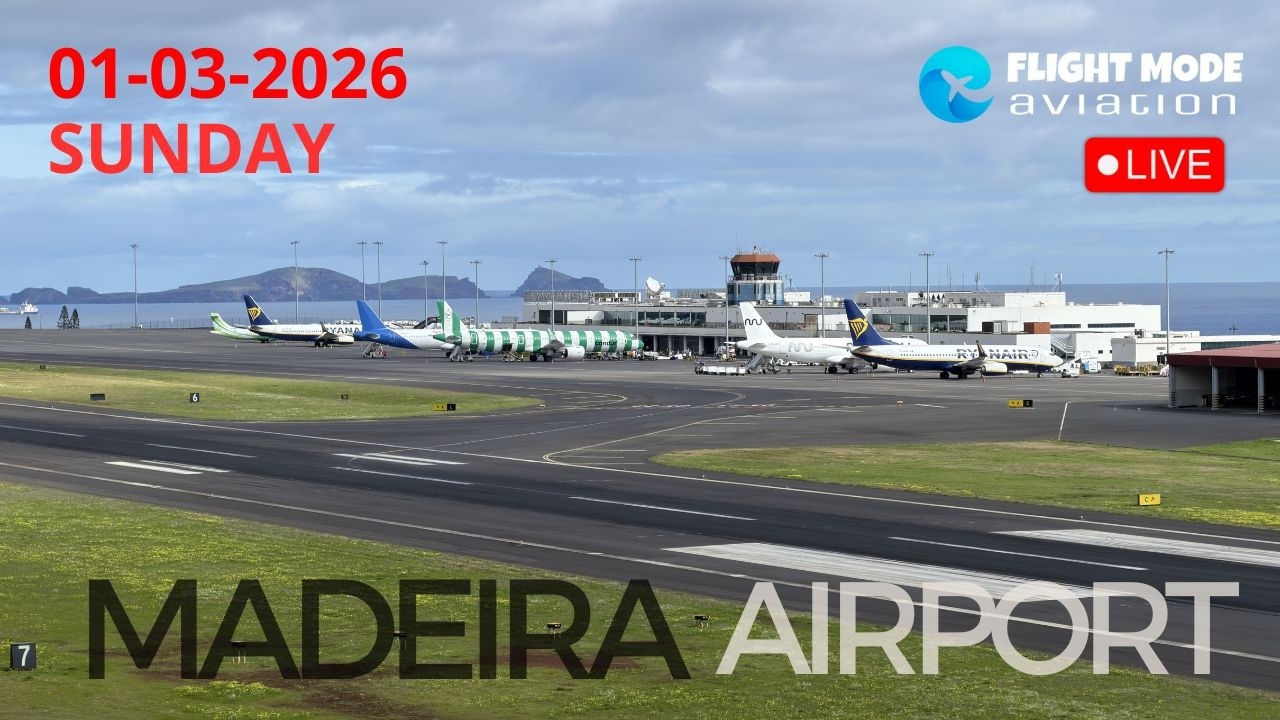 MADEIRA AIRPORT  SUNDAY LIVE STREAM 01-03-2026