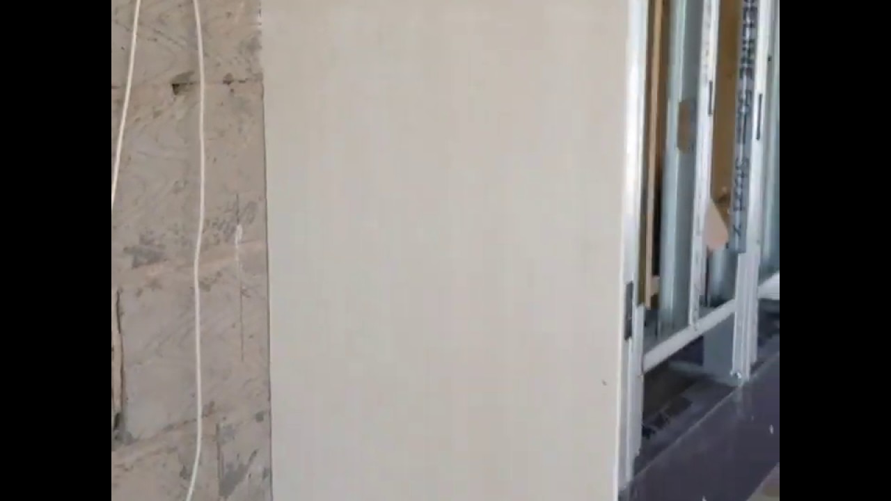 Gas fire metal stud work