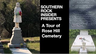 Southern Rock Insider at Rose Hill Cemetery in Macon Georgia