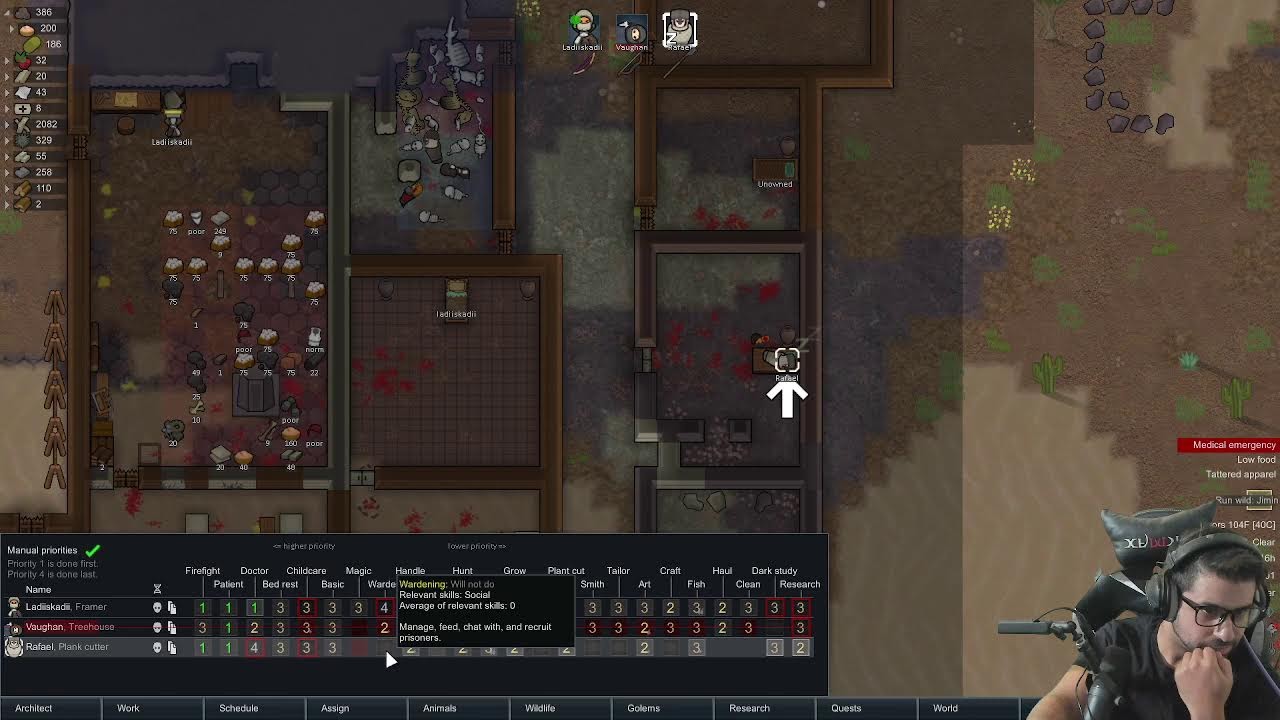 [Rimworld] Magic, Medieval, 1 Pawn