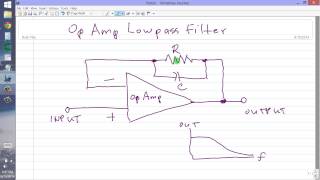 Op Amp Lowpass Filter