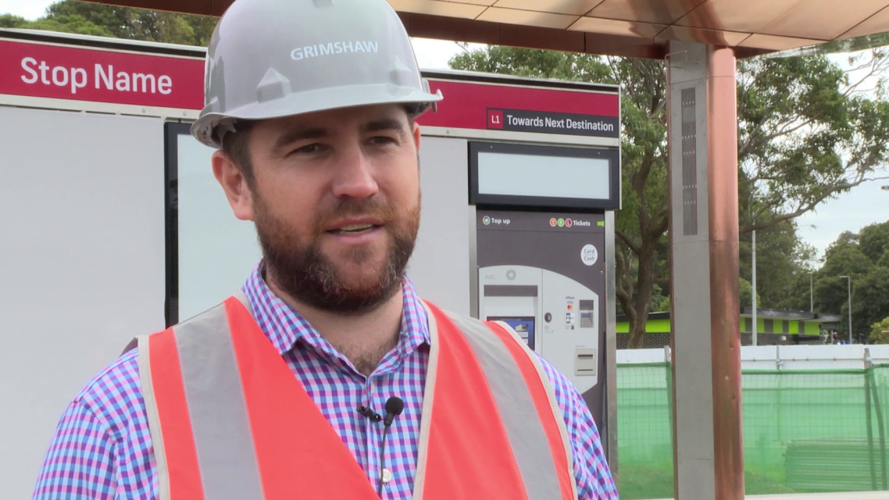 Sydney Light Rail stop prototype