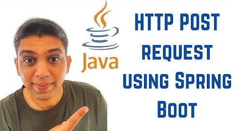 HTTP POST request using Spring Boot