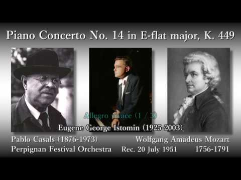 Mozart: Piano Concerto No. 14, Istomin & Casals (1951