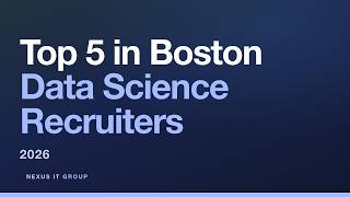5 Data Science Recruiters in Boston to Consider in 2026