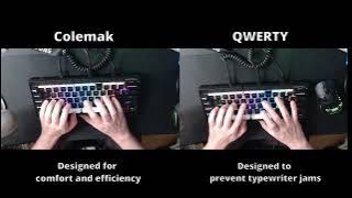 QWERTY vs Colemak Comparison