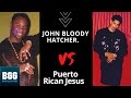 Brian Glaze Gibbs speak of Puerto Rican Jesus Vs John Bloody Hatchet at The World Famous Red Parrot