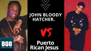 Brian Glaze Gibbs speak of Puerto Rican Jesus Vs John Bloody Hatchet at The World Famous Red Parrot