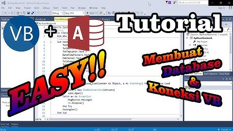 CARA MUDAH MEMBUAT DATABASE ACCESS KONEKSI VISUAL BASIC #PART1