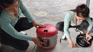 Repair rice cooker with broken magnetic relay switch