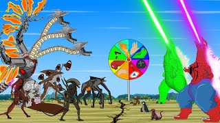 Team Godzilla & KONG vs Monsterverse: MECHA KING GHIDORAH, MUTO, SHARK, SPACE | Godzilla Cartoon