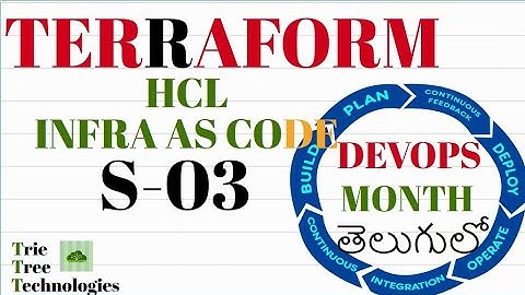#Terraform in Telugu -- Complete HCL -- Infra as code - Devops Month - Session 03