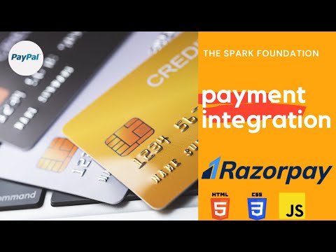 Payment integration website || HTML, CSS, JS || The Spark Foundation