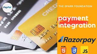 Payment integration website || HTML, CSS, JS || The Spark Foundation