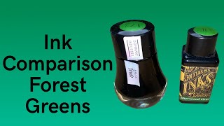 May Ink Comparison - Battle of the greens