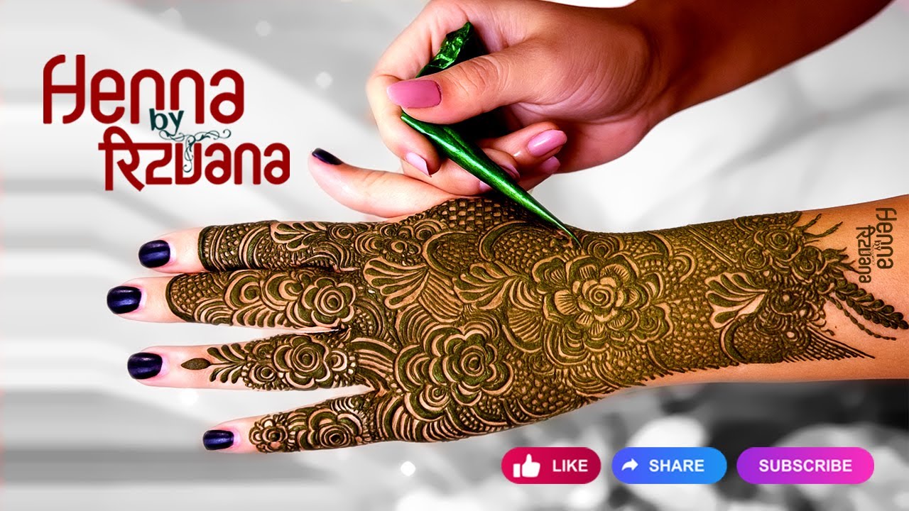 Trending 3D Bridal Mehndi Design ✨ | Heena by Rizvana