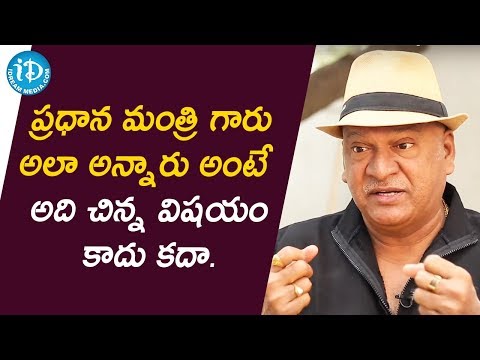 I am Stress Buster to Former Prime Minister PV Narasimha Rao - Rajendra Prasad | Exclusive Interview