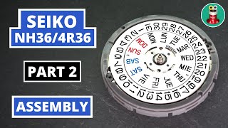 Seiko 4R36 NH36 Movement Assembly  full service