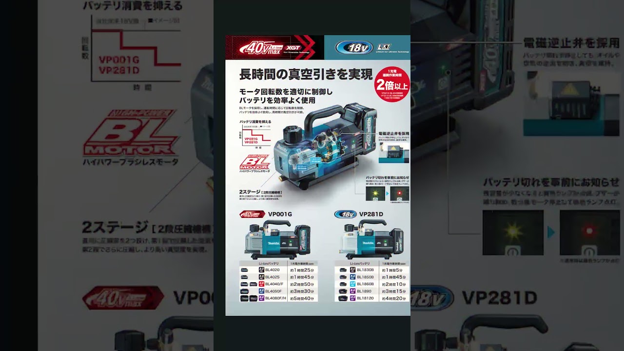 マキタ VP001G 充電式真空ポンプ #マキタ #vp001G #真空ポンプ