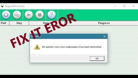 SPD UPGRADE TOOL FIX ERROR  