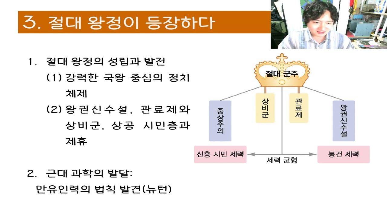 중2역사.  신항로개척~절대왕정