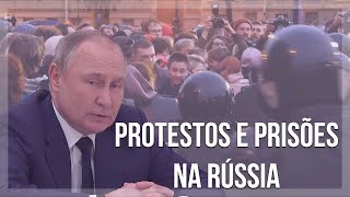 Manifestações contra a chamada de reservistas para a guerra na Rússia