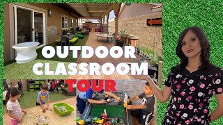 My OUTDOOR Classroom TOUR - HOME DAYCARE PROJECT